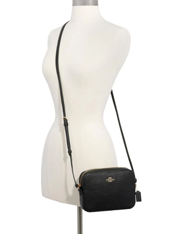 AUTHENTIC/ORIGINAL Preloved Coach Mini Camera Bag in Pebbled