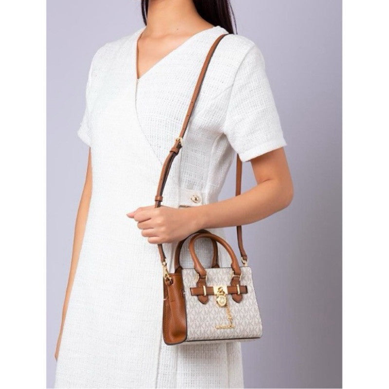 AUTHENTIC/ORIGINAL Michael K0rs MK Hamilton Saffiano Leather Mini Crossbody Bag