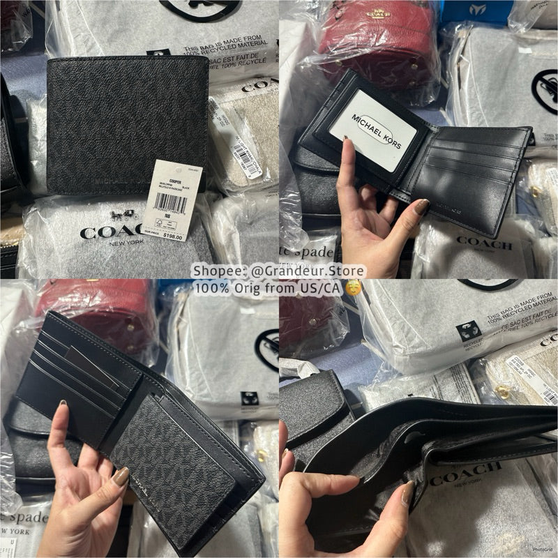 AUTHENTIC/ORIGINAL Michael K0rs MK Slim Bifold Wallet for Men