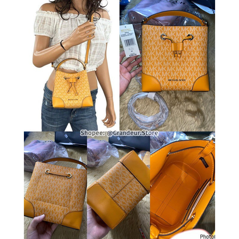 AUTHENTIC/ORIGINAL MICHAEL K0RS MK MERCER SMALL XS BUCKET BAG