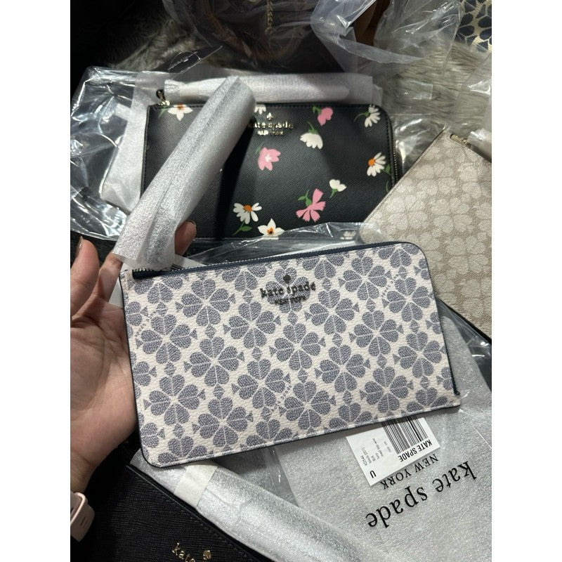 AUTHEN\TIC/ORIGINAL KateSpade KS Lucy Medium L-zip Large Wristlet Wallet