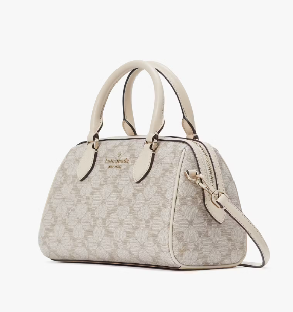 AUTHENTIC/ORIGINAL KateSpade KS Spade Flower Dolly Duffle Crossbody Bag in Beige
