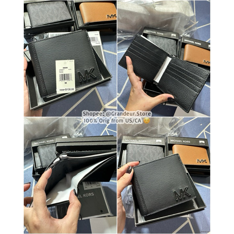 AUTHENTIC/ORIGINAL Michael K0rs MK Slim Bifold Wallet for Men