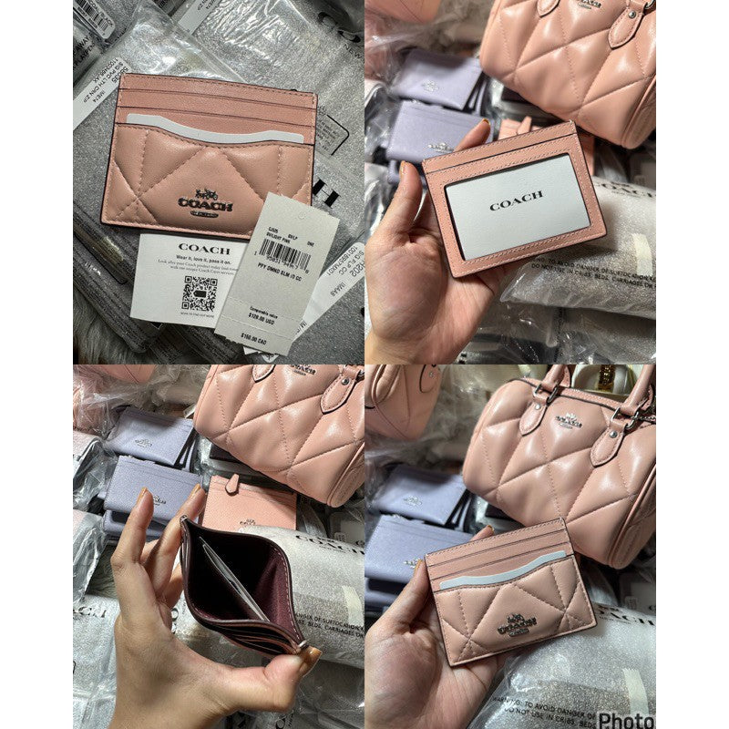 AUTHENTIC COACH Slim Id Card Case Wallet In Signature Canvas for Men / Unisex