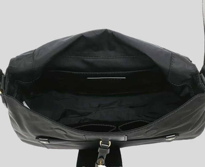 AUTHENTIC/ORIGINAL MARC JACOBS MJ Preppy Natasha Nylon Crossbody Bag Black