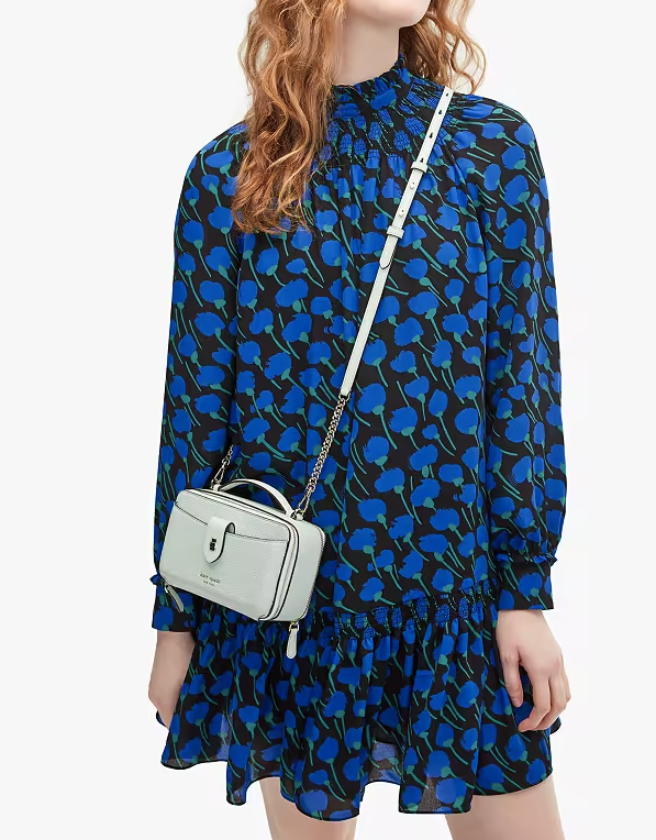 AUTHENTIC/ORIGINAL Preloved KateSpade KS Luna Essential Double-zip Crossbody Small Phone Bag White