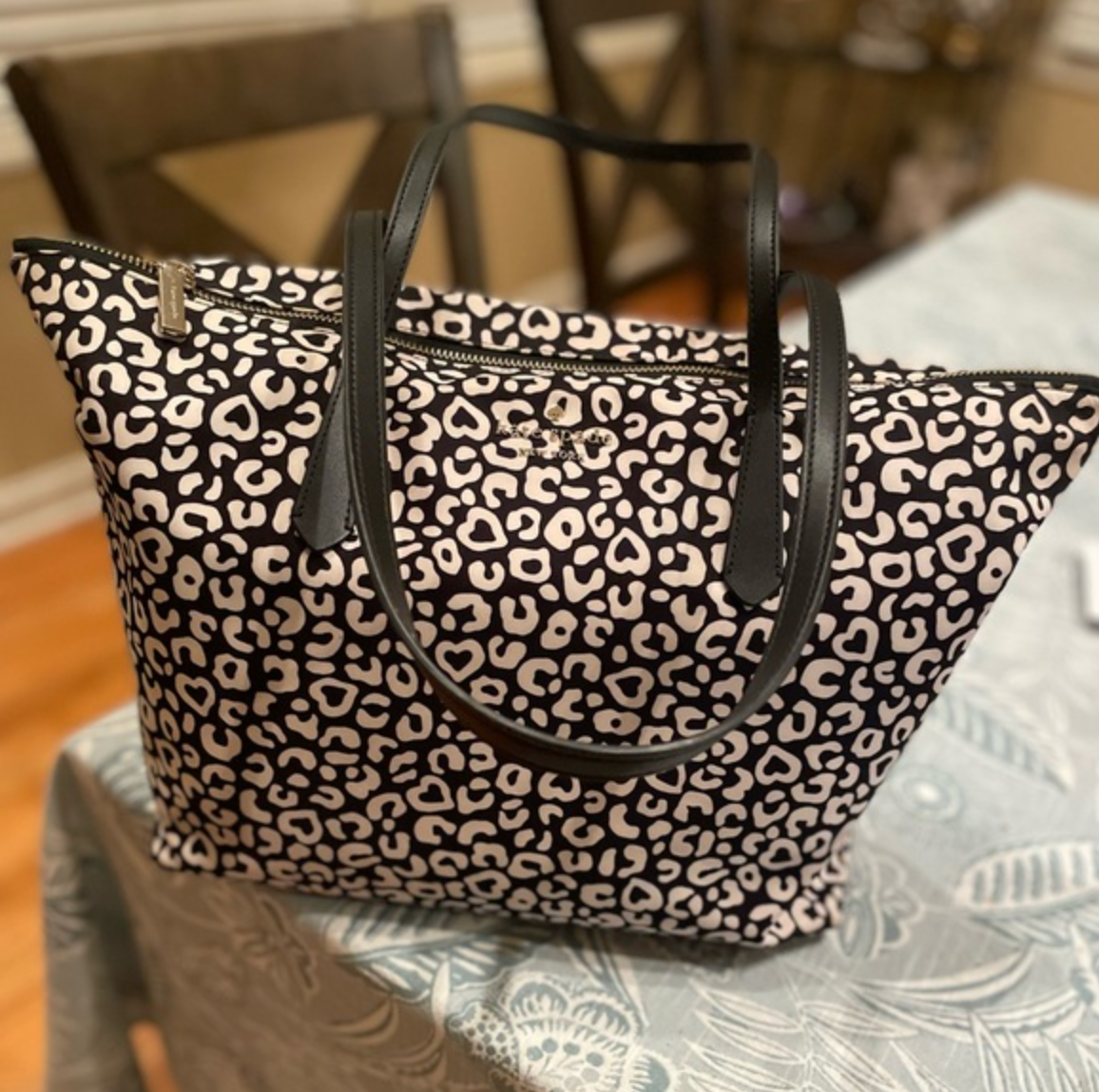 ORIG & IMPORTED KS Kitt Medium Tote Nylon Bag in Black / Brown / Green / Purple