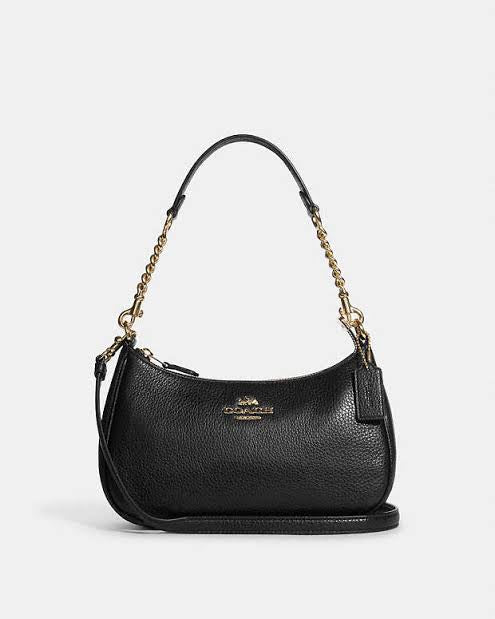 AUTHENTIC ORIGINAL Coach Teri Shoulder Bag in Black Grandeur Store