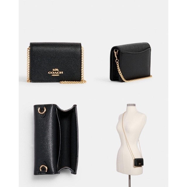 AUTHENTIC/ ORIGINAL Coach Mini Wallet on Chain MWOC