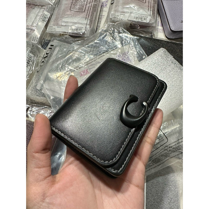 AUTHENTIC/ORIGINAL Coach Bandit Card Case Small Wallet Black