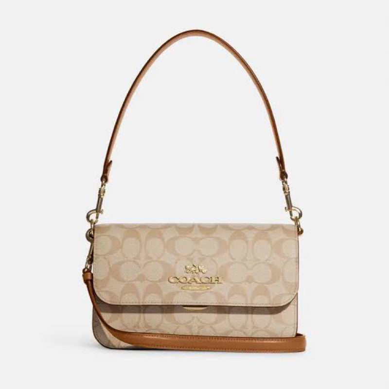 AUTHENTIC/ORIGINAL Coach Brynn Crossbody Bag Light Khaki