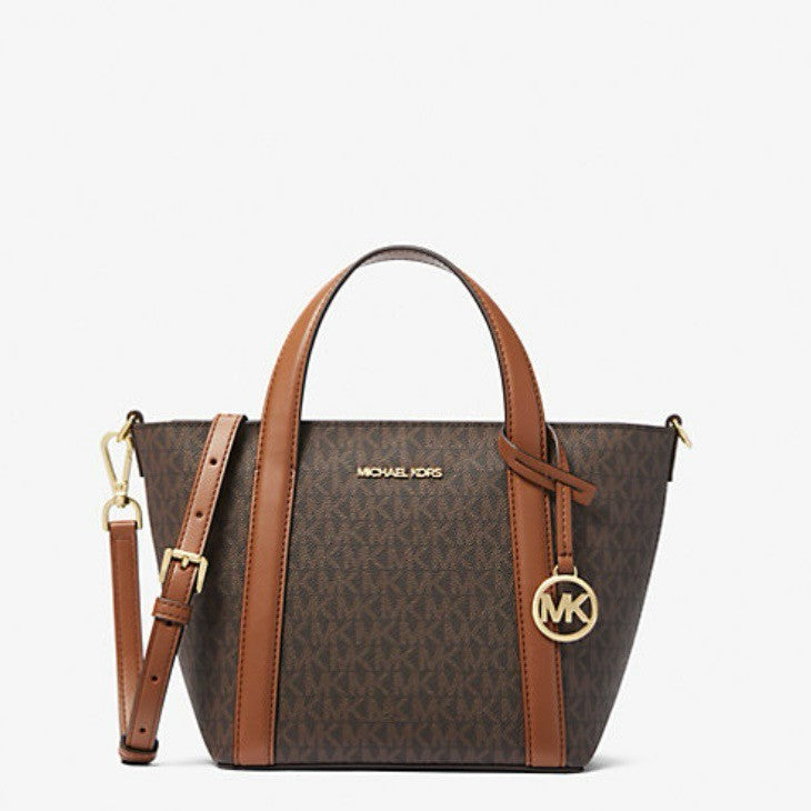 AUTHENTIC/ORIGINAL MICHAEL KORS MK Pratt Small Signature Logo Tote Bag