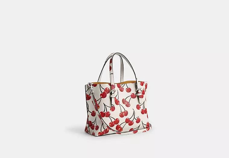 AUTHENTIC/ORIGINAL COACH Mollie Tote Bag 25 With Cherry Print