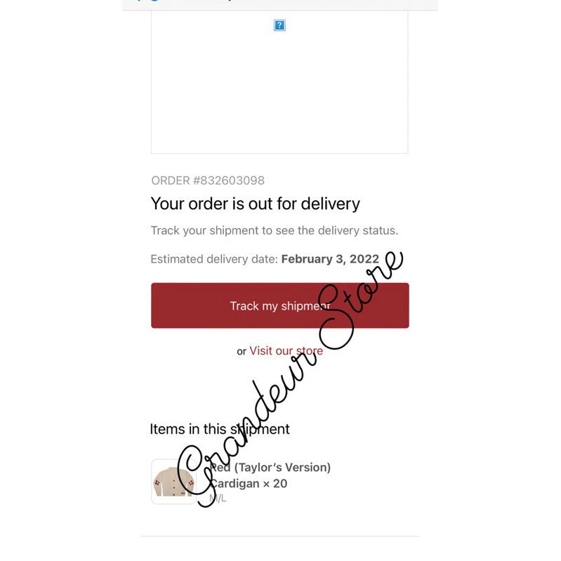 SALE! ❤️AUTHENTIC/ORIGINAL CARDIGAN FOLKLORE / RED OFFICIAL MERCH ORIGINAL from TAYLOR SWIFT STORE U