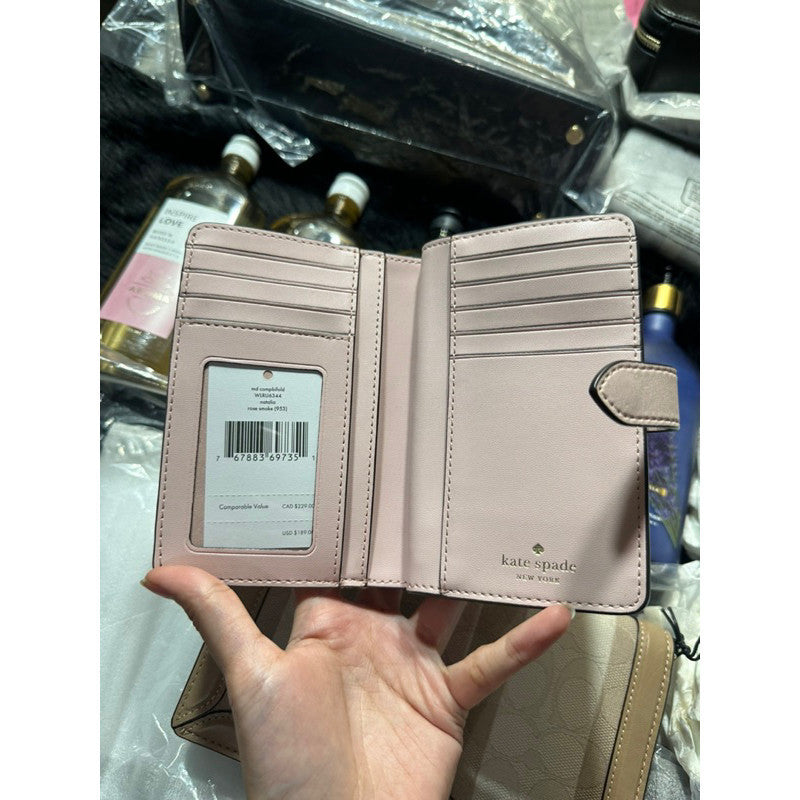ORIG & IMPORTED KS Natalia Medium Compact Bifold Wallet in Lilac/Purple/Pink