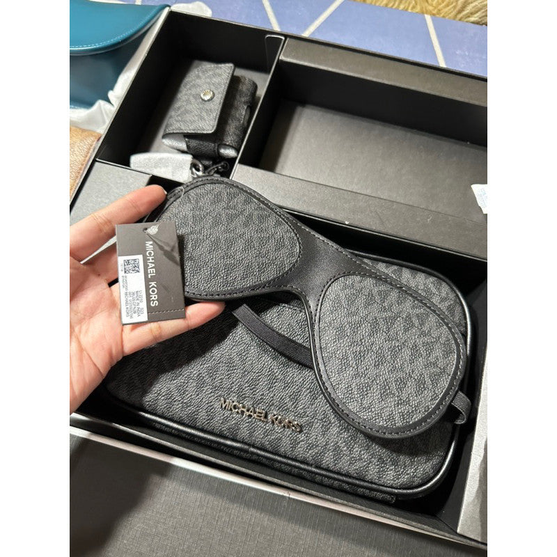 ORIG & IMPORTED MK 3-in-1 Logo Travel Gift Set Men’s Pouch Airpods Case
