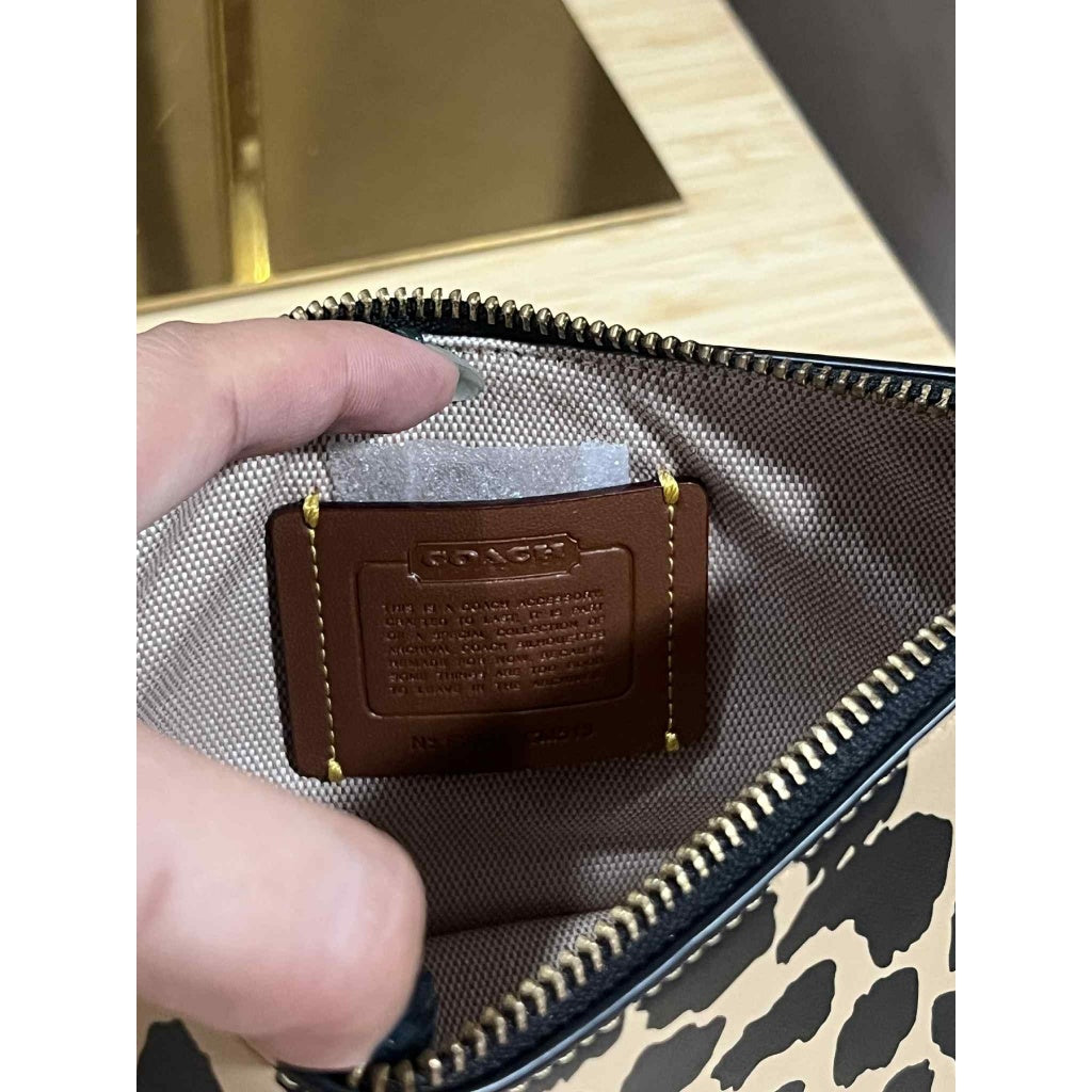 ORIG & IMPORTED CCH Retail Leopard Printed Mini Leather Bag Swinger 20 Black/Beige