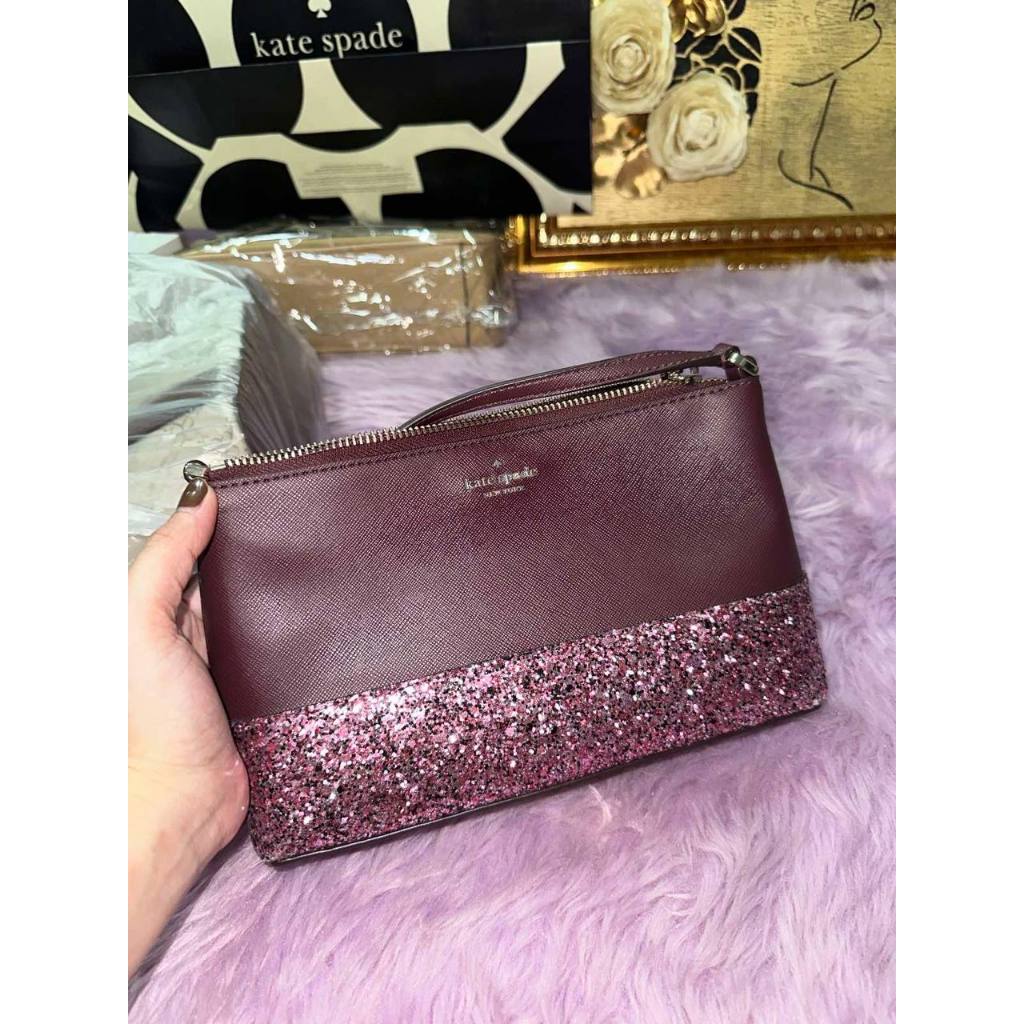 ORIG Preloved KS Greta Glitter Ramey Crossbody Small Pink Bag