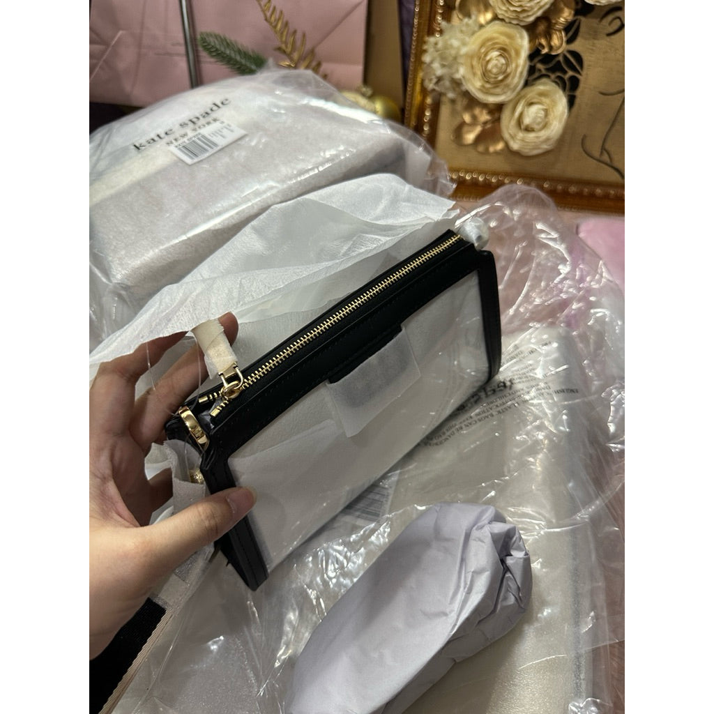 AUTHENTIC/ORIGINAL KS Clare Clear Small Crossbody Bag Black