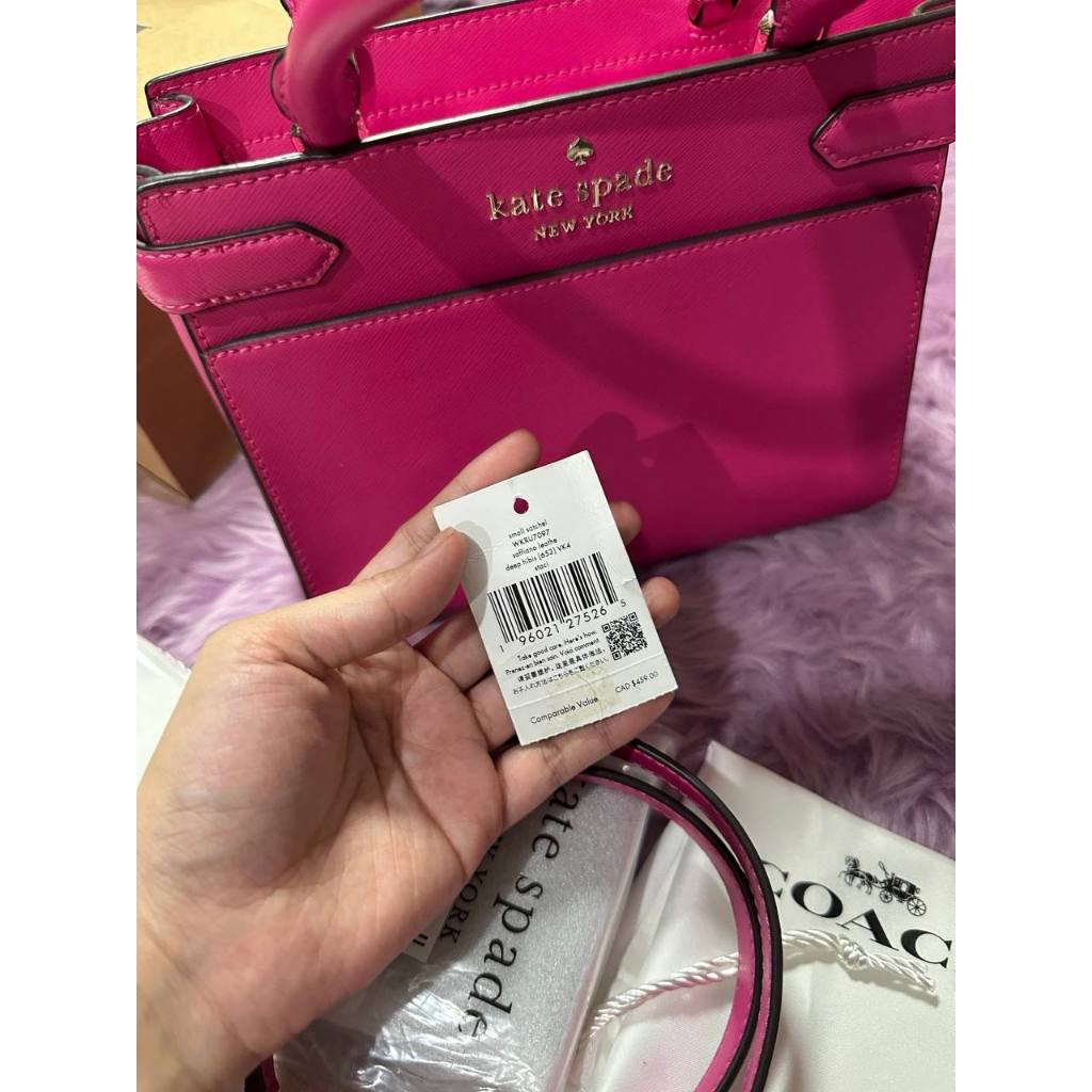 ORIG Preloved KS Staci Small Satchel Bag Pink