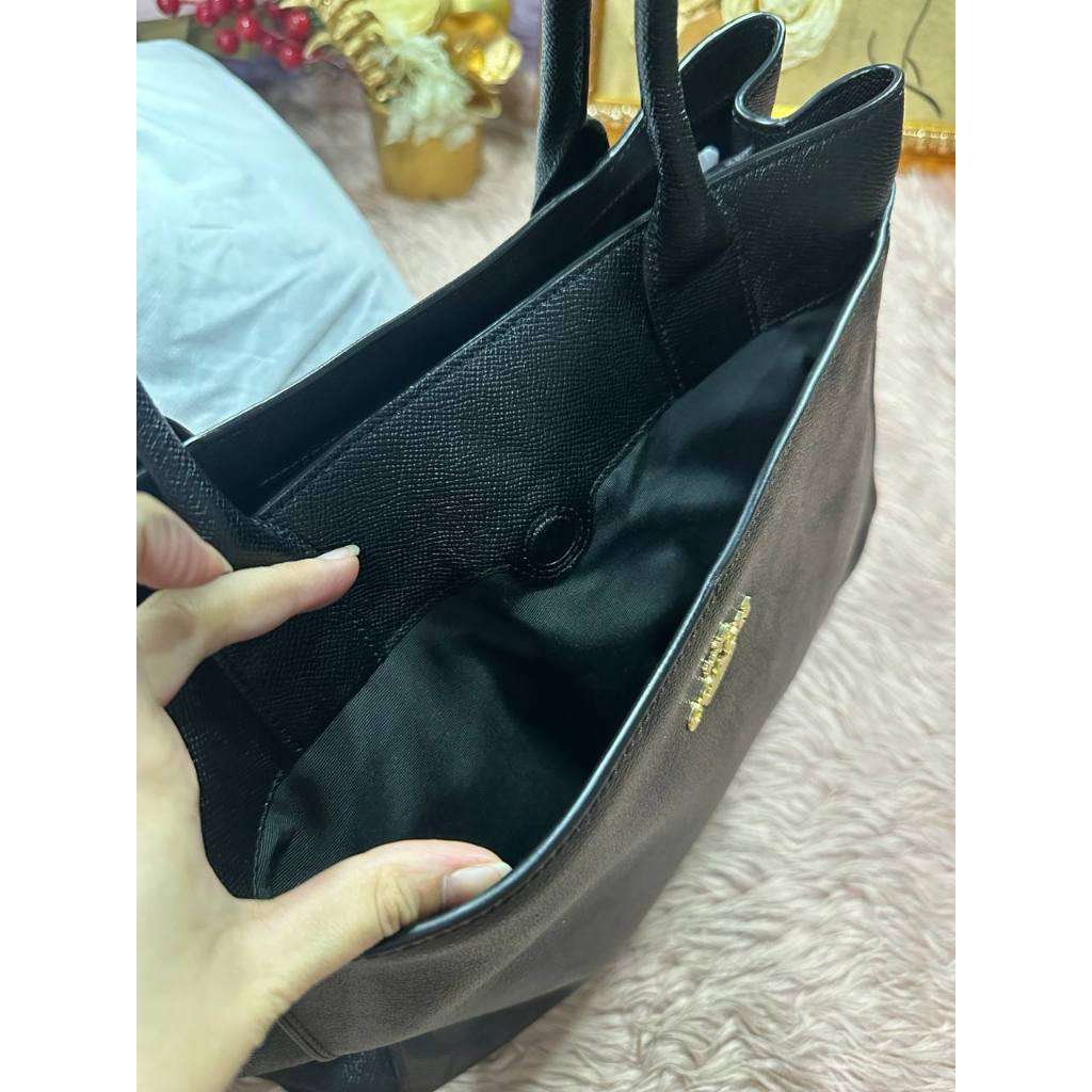 ORIG Preloved RARE CCH Casey Large Brown Tote In Signature Canvas