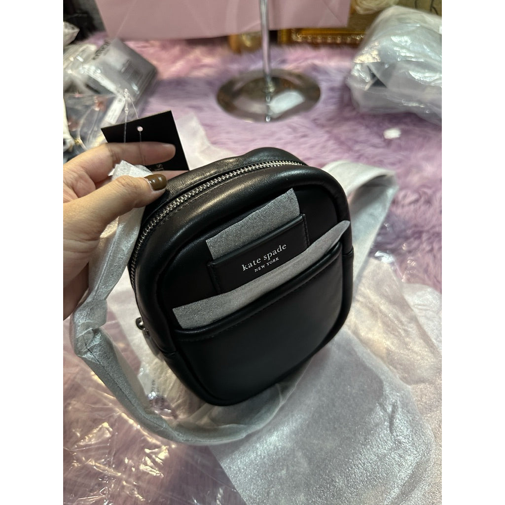 ORIG & IMPORTED KS Label Small Convertible Crossbody Black Bag