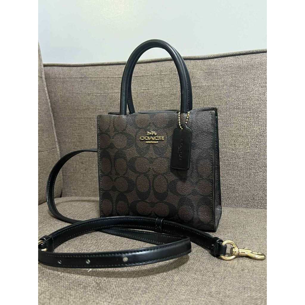 ORIG Preloved CCH RARE Mini Cally Crossbody Small Brown Bag