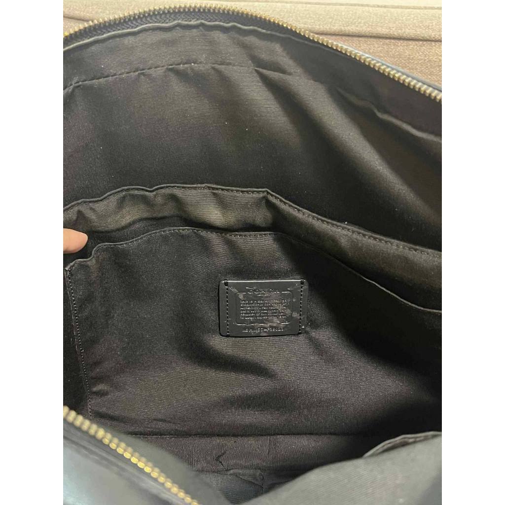 ORIG Preloved CCH Laptop Brown Bag In Signature Canvas