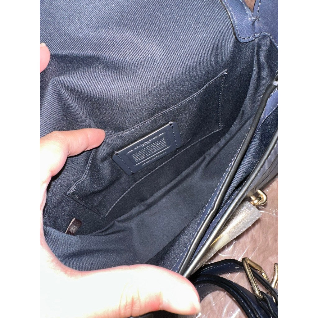 ORIG Preloved CCH Jade Saddle Blue Bag