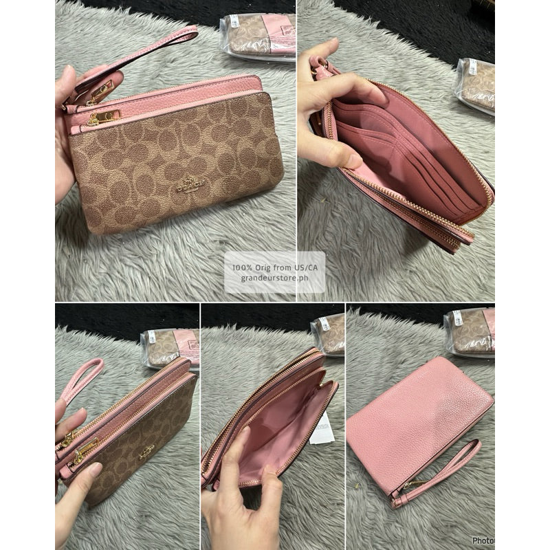 ORIGINAL & IMPORTED Coach Double Zip Large Phone Wallet Wristlet