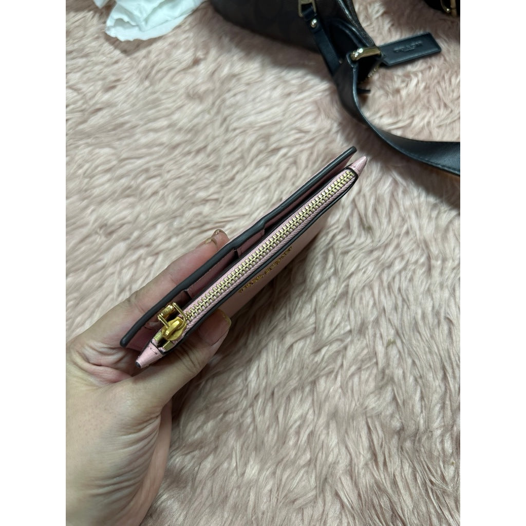 ORIG & IMPORTED KS Retail Morgan Small Slim Bifold Wallet Pink