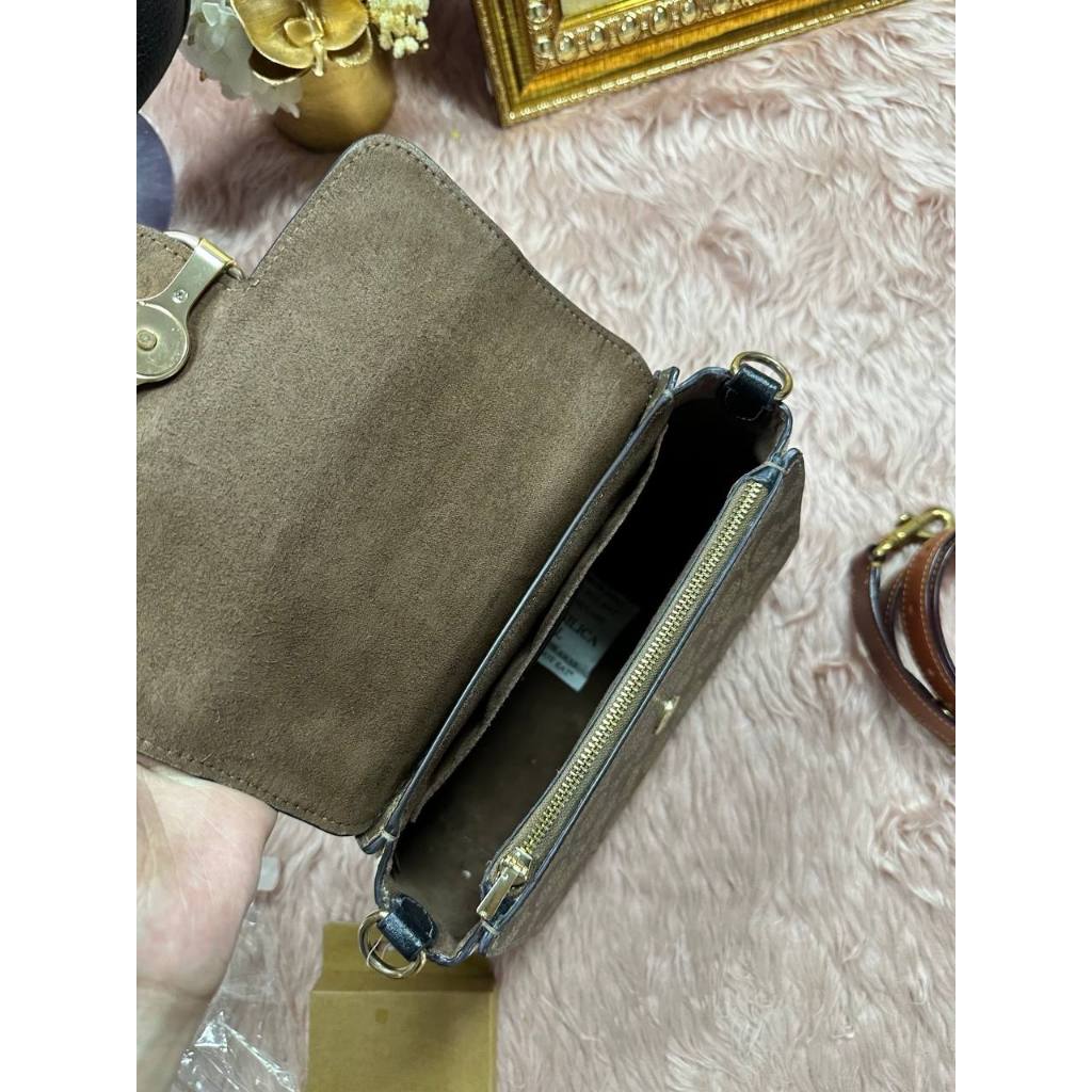 ORIG Preloved CCH Morgan Top Handle Satchel Bag Brown