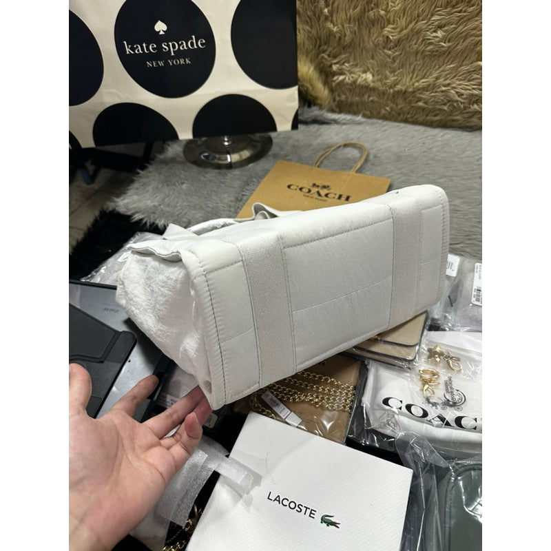 ORIG & IMPORTED Lululemon Boxy Mini Tote Top Handle Small Bag 4.5L Nylon White Cream
