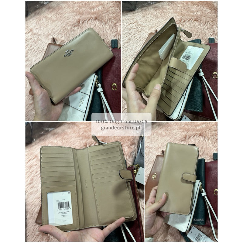 ORIG & IMPORTED CCH Retail Skinny Long Wallet Pink/Lilac/Brown
