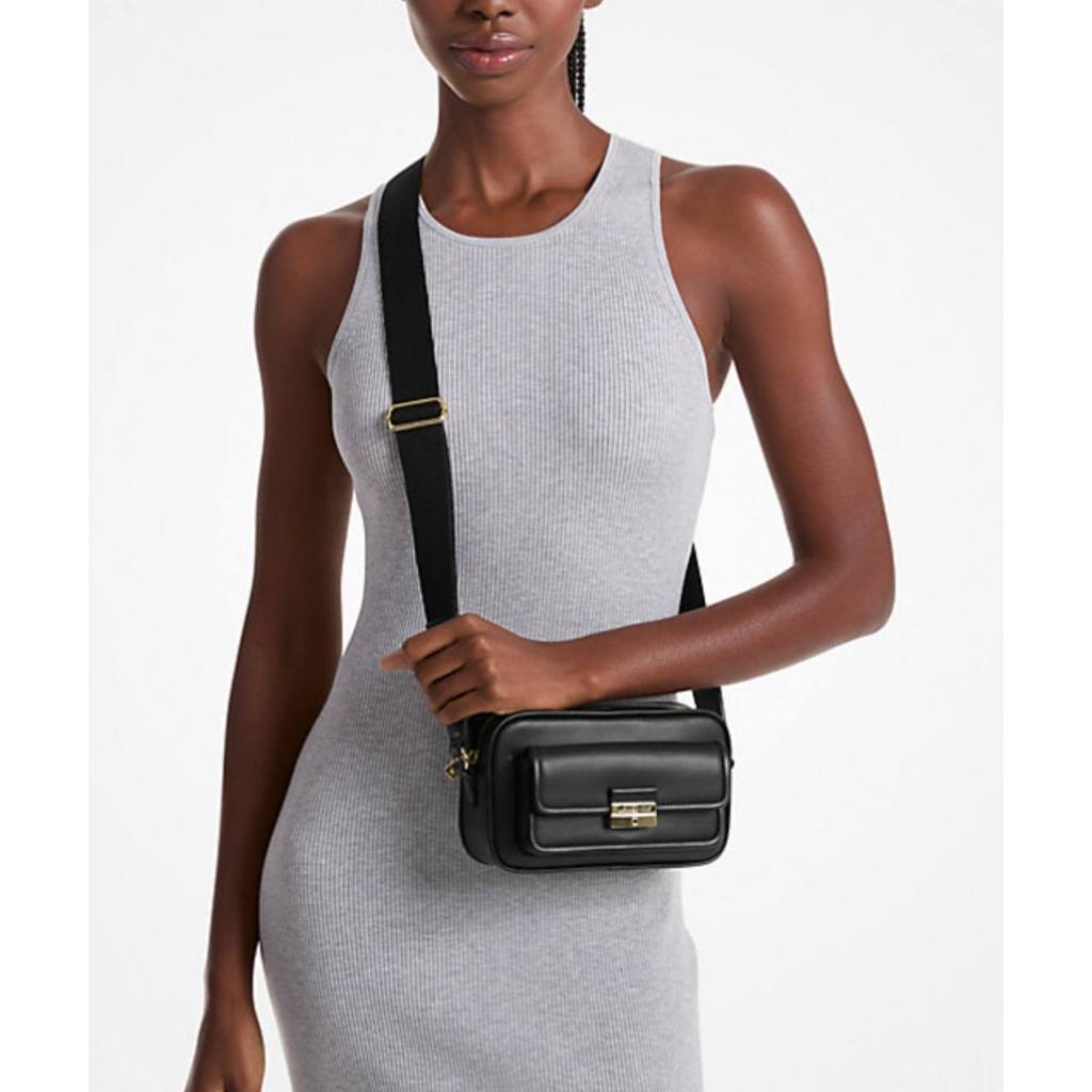 ORIG & IMPORTED MK Bradshaw Extra-Small XS Camera Crossbody Bag Black Brown