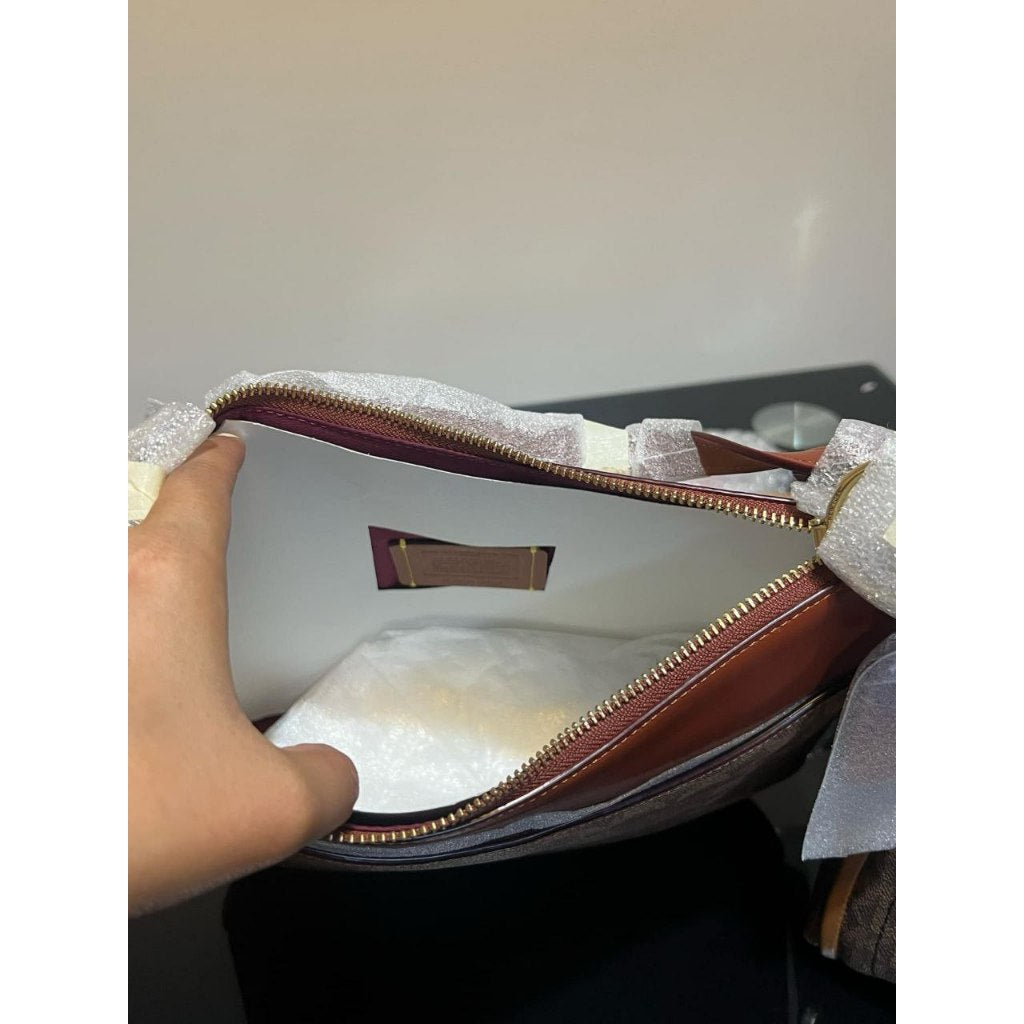 ORIG & IMPORTED CCH Retail Chaise Crossbody Bag In Signature Canvas Brown Tan