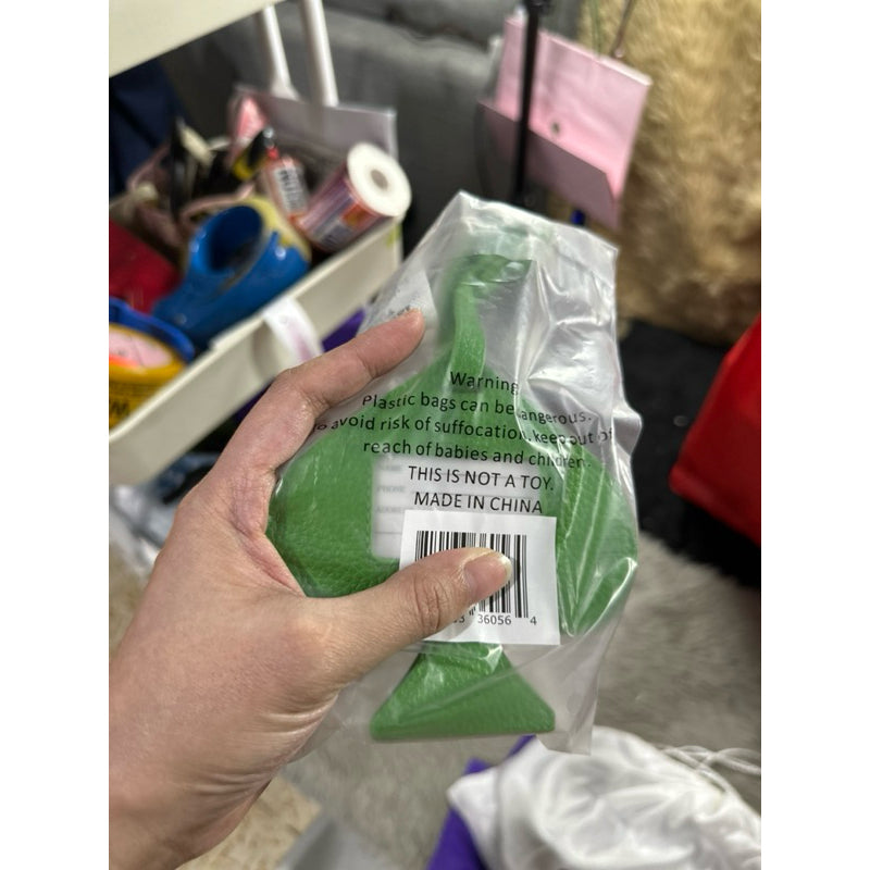 ORIG & IMPORTED KS Luggage Tag Bag Charm green