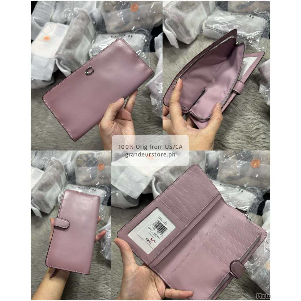 ORIG & IMPORTED CCH Retail Essential Slim Long Wallet Green/Lilac