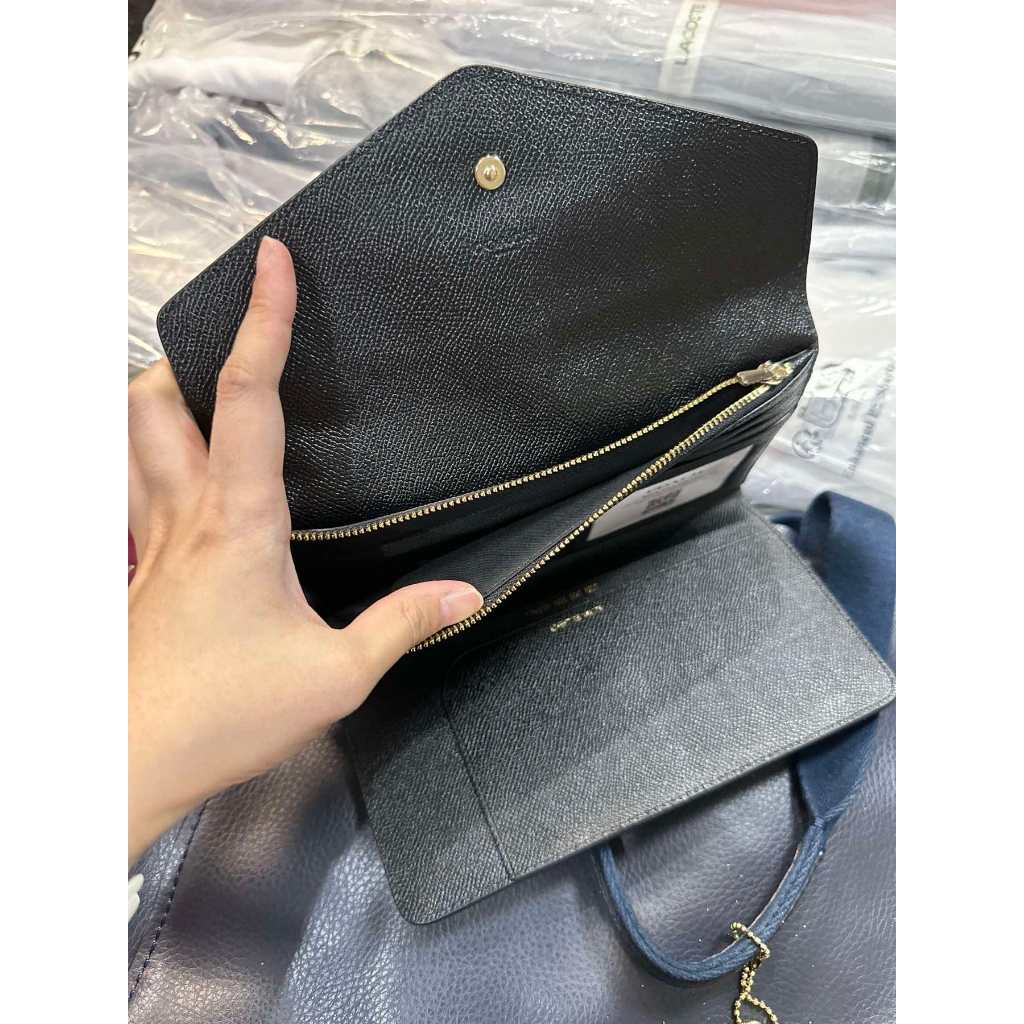 ORIG & IMPORTED CCH Travel Slim Envelope Large Wallet Black