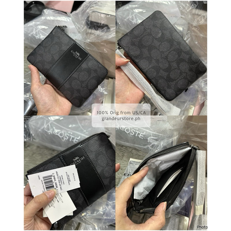 ORIGINAL & IMPORTED Coach Corner Zip Small Wristlet Card Purse Wallet