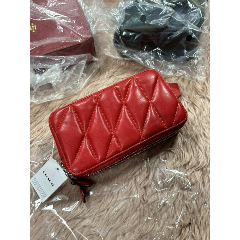 ORIG & IMPORTED CCH Kira Crossbody With Pillow Quilting Small Red Bag Wristlet