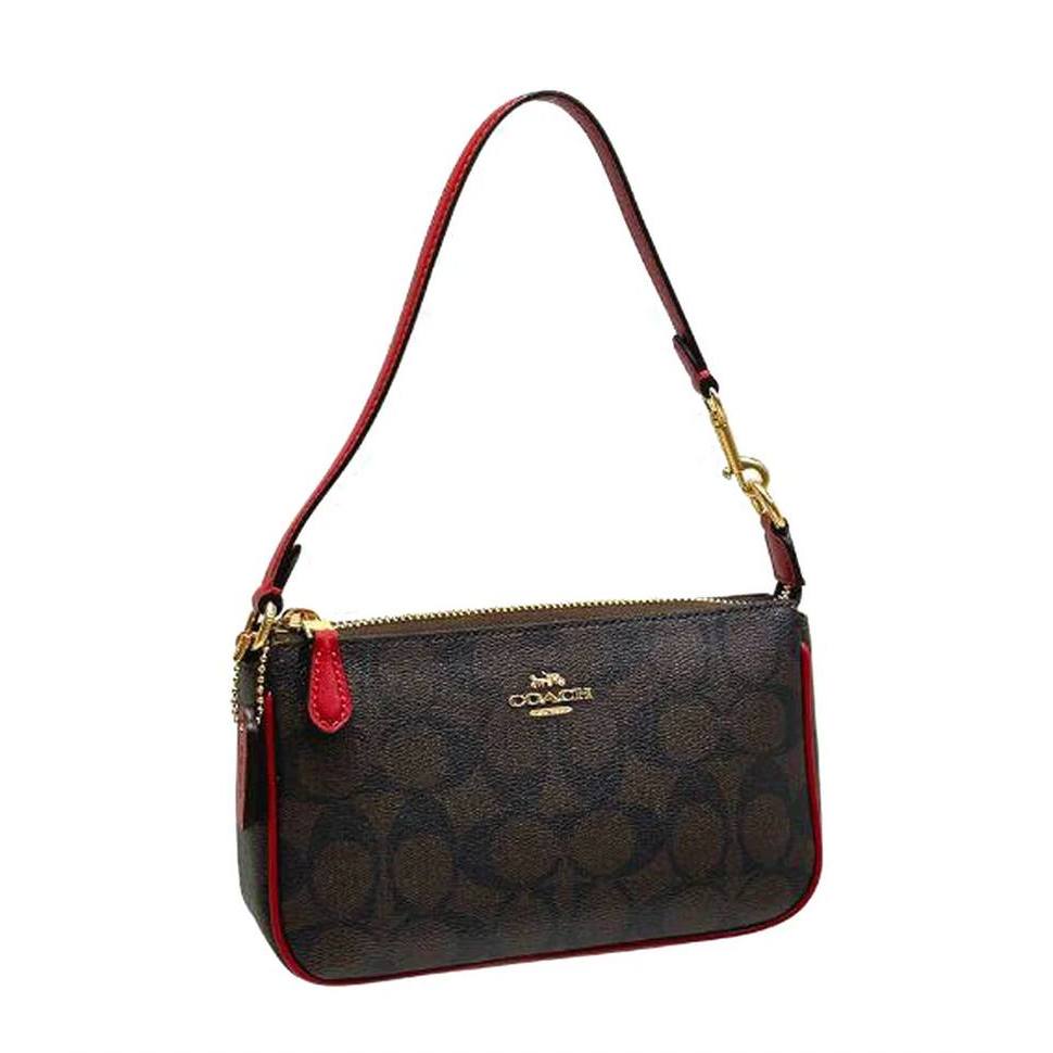 ORIG & IMPORTED CCH Nolita 19 Wristlet Small Brown/Red Bag