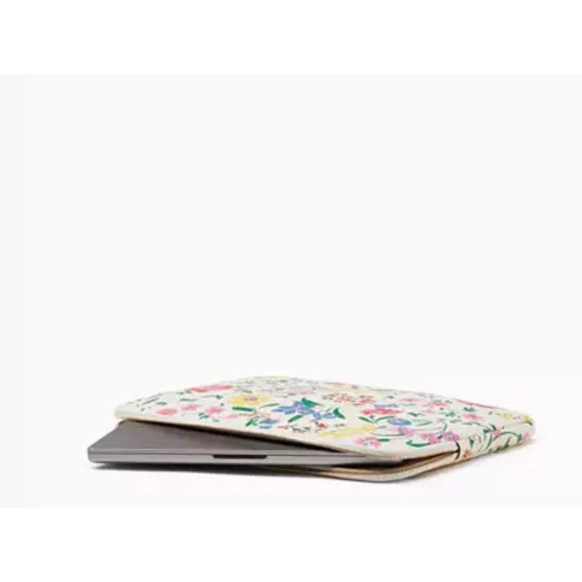 ORIG Preloved KS Garden Bouquet Laptop Sleeve White Floral