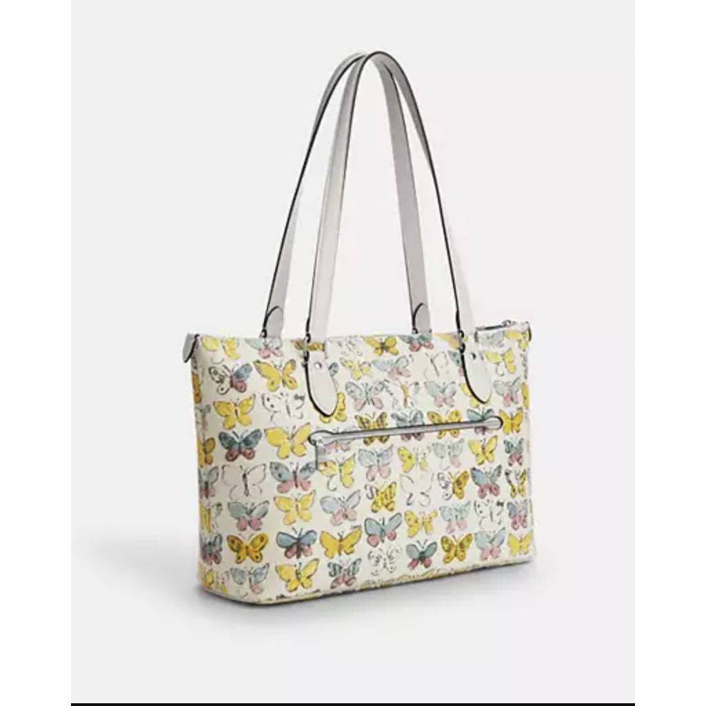 ORIG & IMPORTED CCH Gallery Tote White Bag With Butterfly Print
