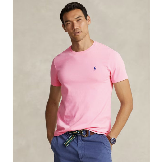 ORIG & IMPORTED Ralph RL Classic Fit Performance Jersey Men Shirt in Navy Pink