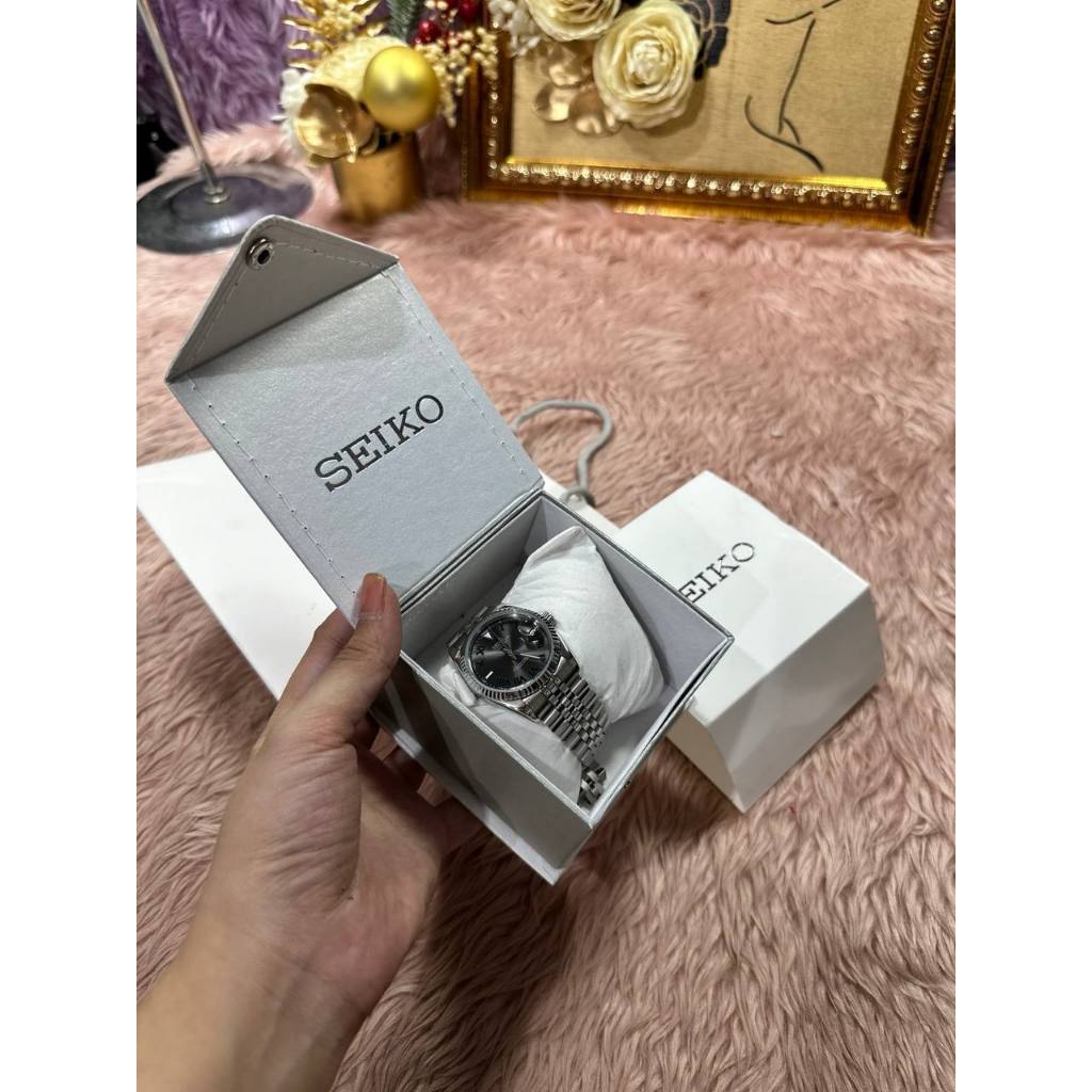 ORIG & IMPORTED Preloved Seiko Datejust Mod Sunburst Grey Watch