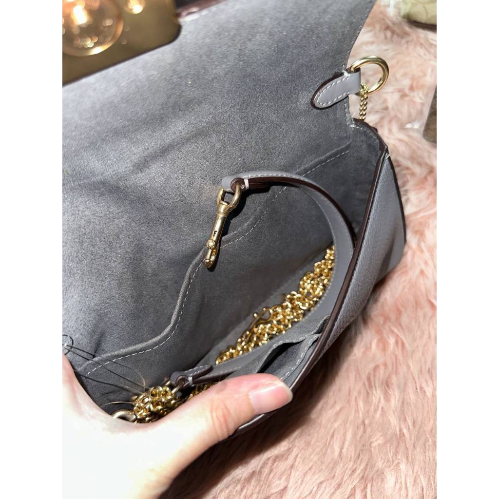 ORIG & IMPORTED CCH Mini Grace Crossbody Grey Shoulder Chain Bag