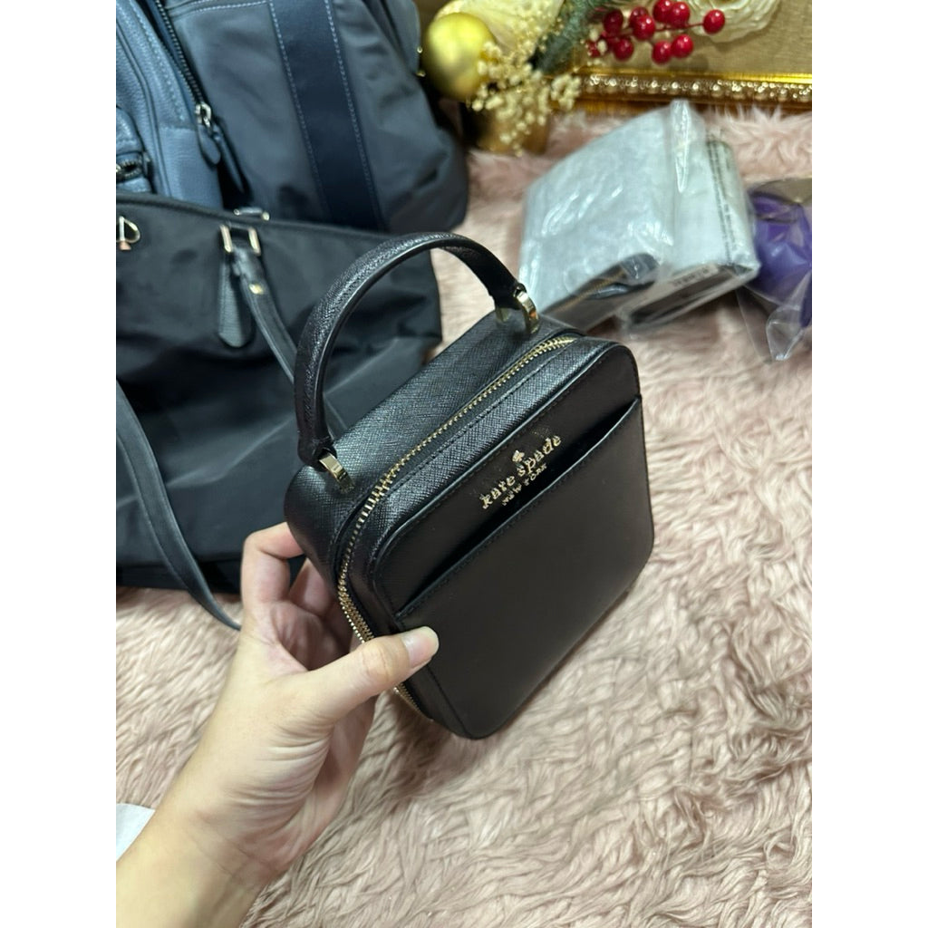 ORIG & IMPORTED Preloved KS Daisy Vanity Crossbody Small Bag in Black