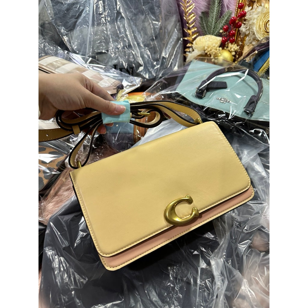 ORIG Preloved CCH Retail Bandit Shoulder Bag Yellow Colorblock