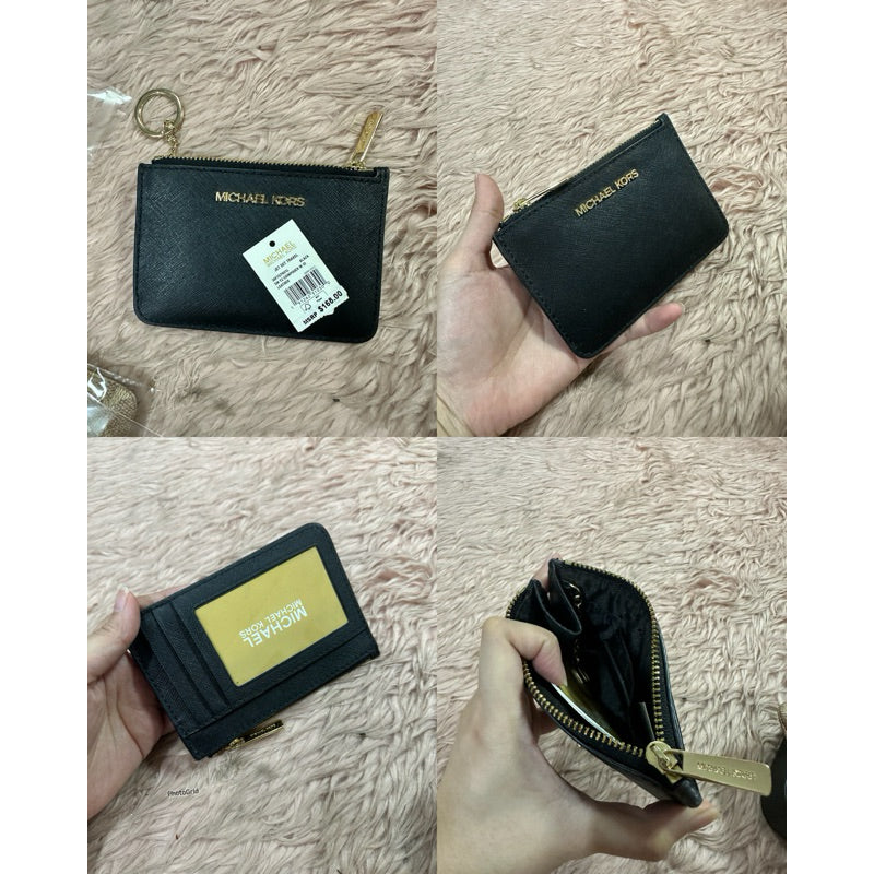 ORIG & IMPORTED MK Jet Set Travel Small Slim Coin Pouch ID Card Wallet
